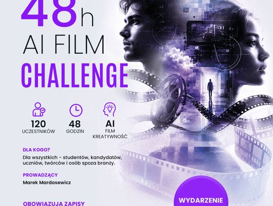 48 godzin na film przyszłości. W Warszawie rusza 48h AI Film Challenge