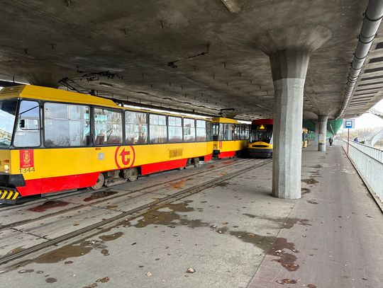 Dwa tramwaje zderzyły się na moście Gdańskim, cztery osoby trafiły do szpitala