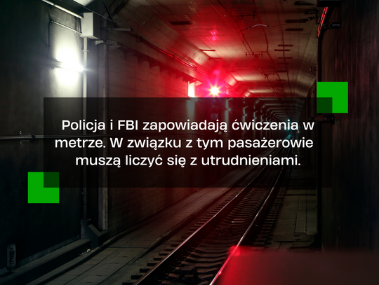 FBI w warszawskim metrze ściga terrorystów – to scenariusz ćwiczeń