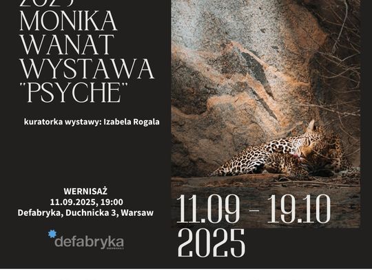 „Psyche” Moniki Wanat – wystawa o emocjach dzikich zwierząt w Defabryce