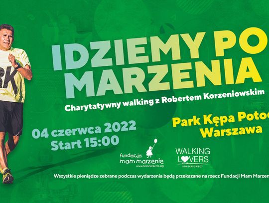 Robert Korzeniowski na charytatywnym walkingu na Kępie Potockiej