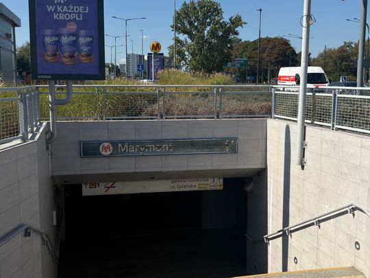 Stacja metra Marymont czeka na nowe oznaczenia