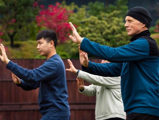 Tai Chi w Parku Żeromskiego