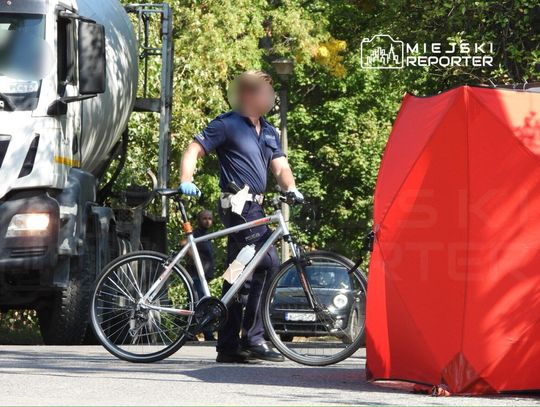 Tragiczny wypadek. Nie żyje rowerzysta, który zasłabł podczas jazdy