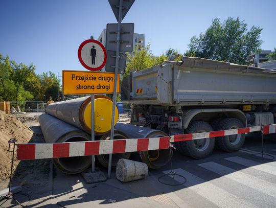 Trwają prace na skrzyżowaniu Krasińskiego i Przasnyskiej