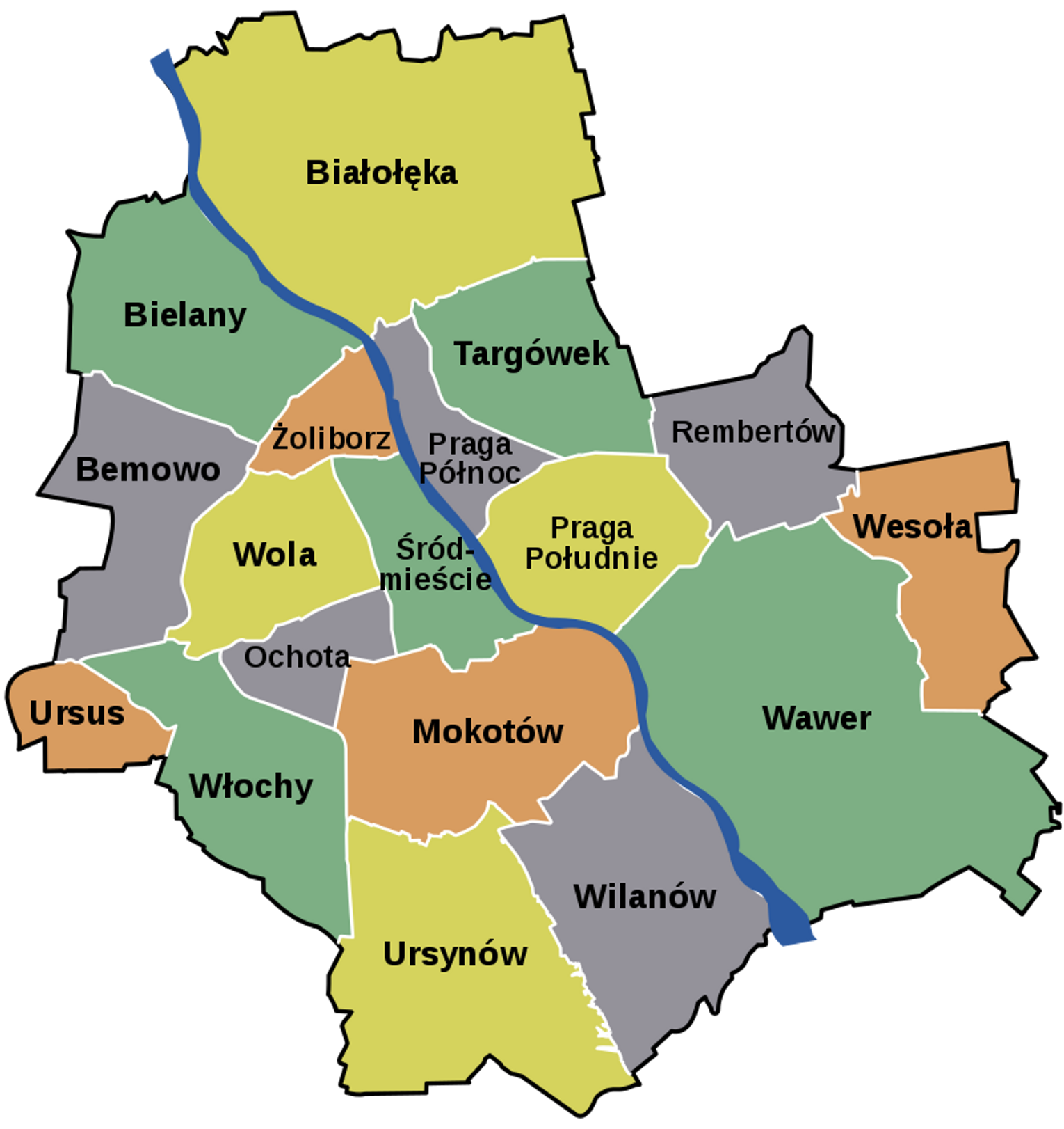 Ranking dzielnic Warszawy gdzie żyje się najlepiej?