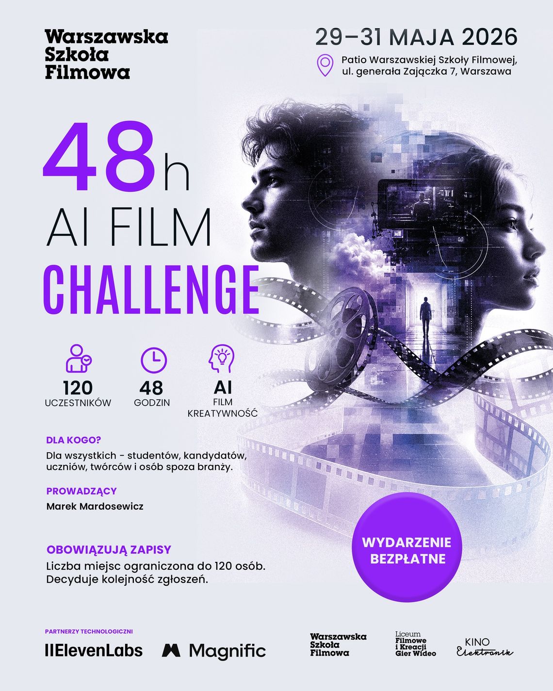 48 godzin na film przyszłości. W Warszawie rusza 48h AI Film Challenge