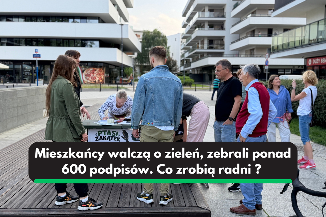 600 podpisów w trzy dni. Żoliborz broni Ptasiego Zakątka