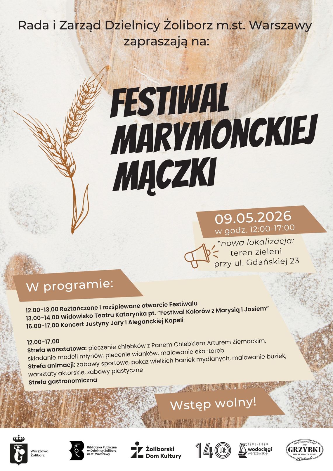 Festiwal Marymonckiej Mączki 2026. Chleb, tradycja i rodzinna zabawa