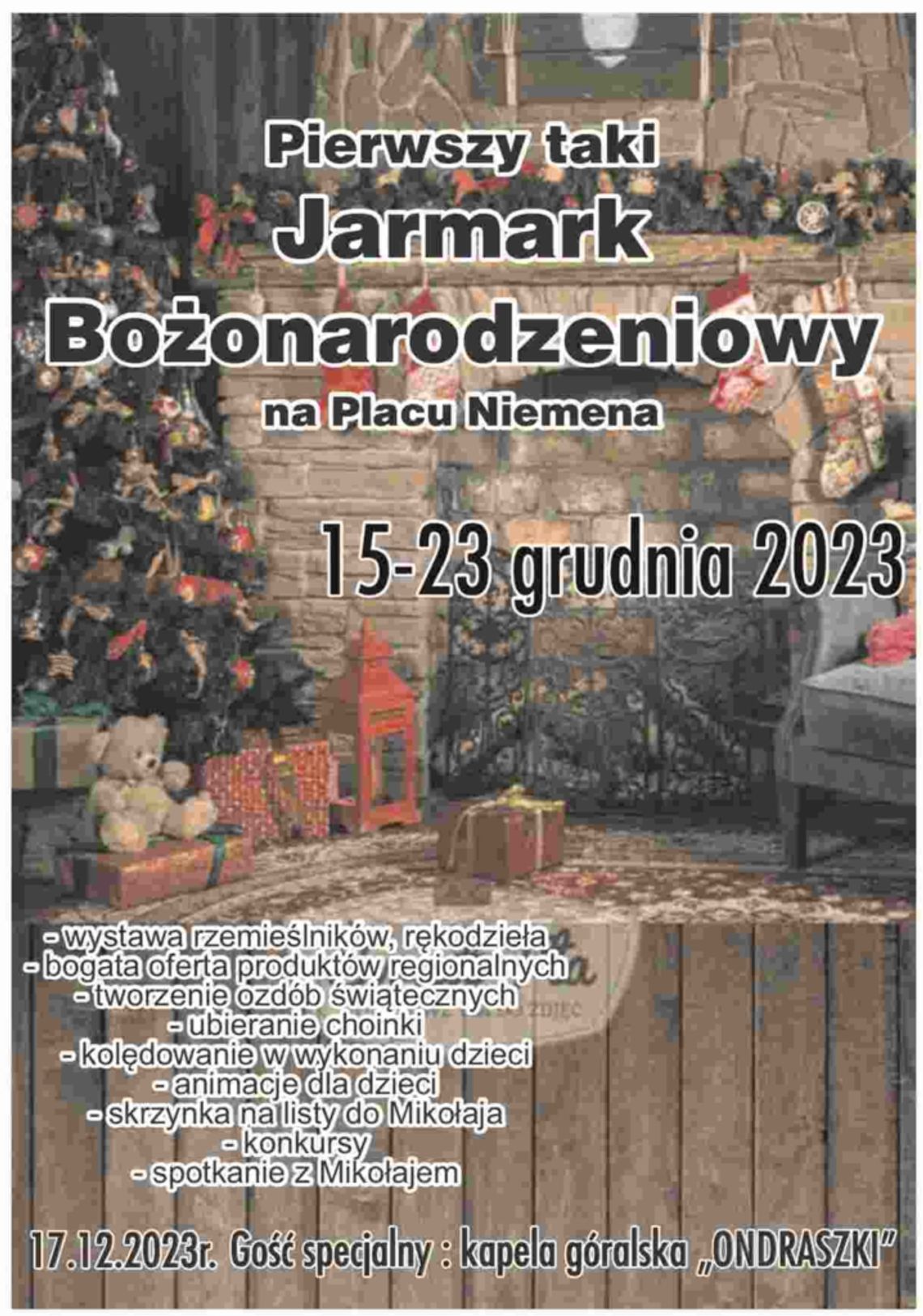 Jarmark Bożonarodzeniowy na placu Niemena