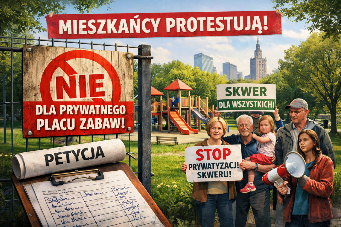 Mieszkańcy mówią „nie” prywatnemu placowi zabaw