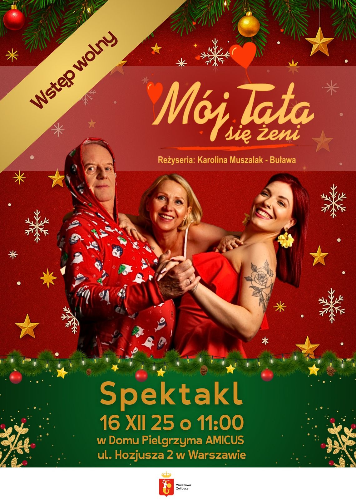 Miłość nie zna wieku – familijne zamieszanie na scenie w spektaklu „Mój Tata się żeni” Miłość nie zna wieku – familijne zamieszanie na scenie w spektaklu „Mój Tata się żeni”