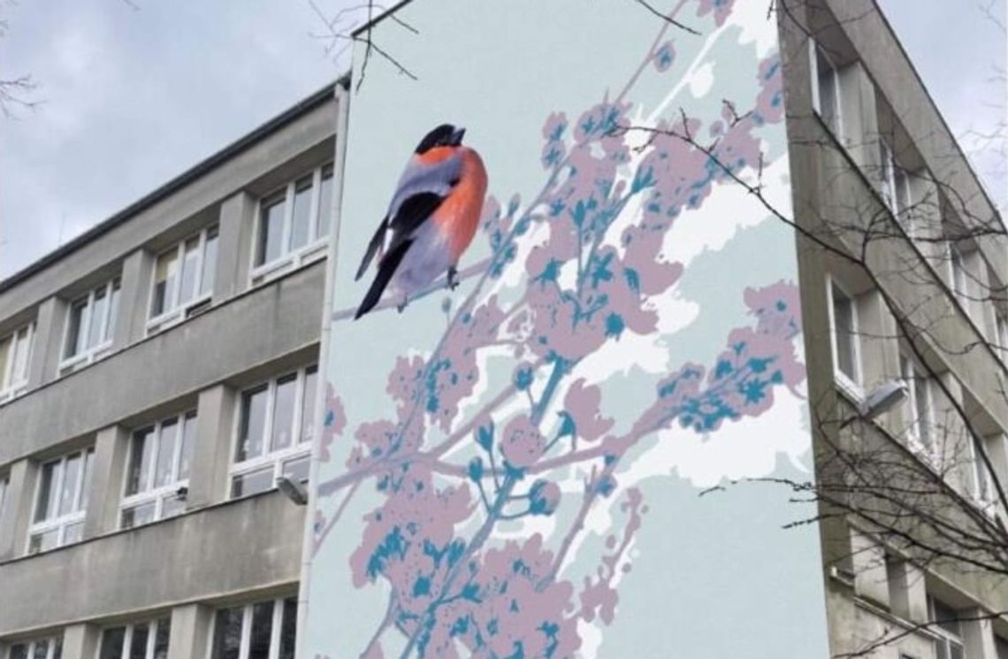 Nowy mural na Żoliborzu ozdobi podstawówkę na Sadach Żoliborskich