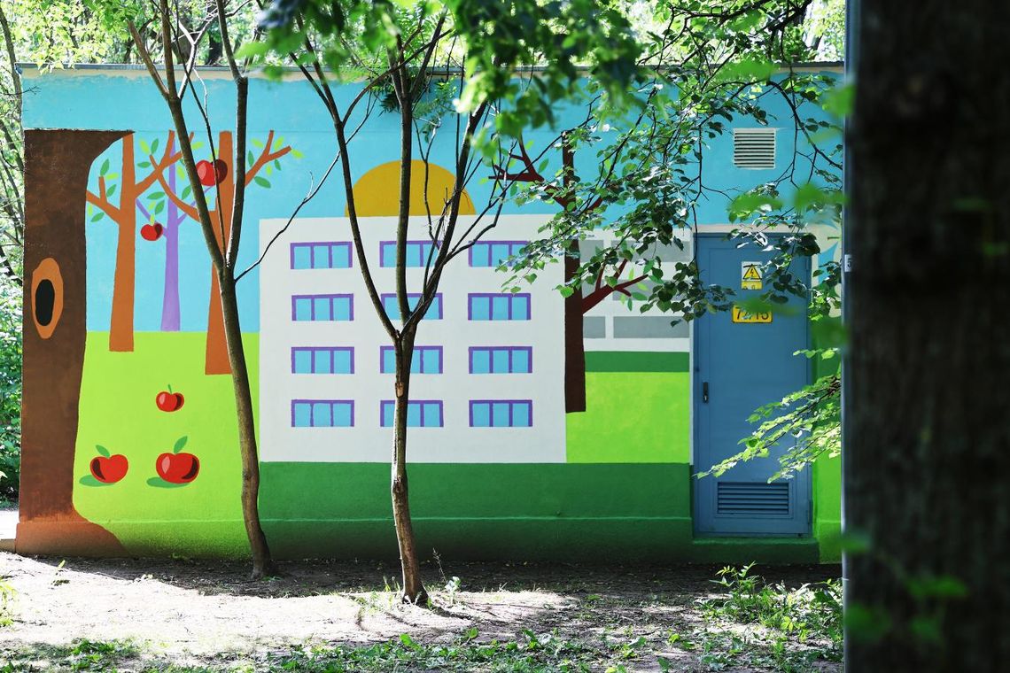 Nowy mural w Parku Sady Żoliborskie Nowy mural w Parku Sady Żoliborskie