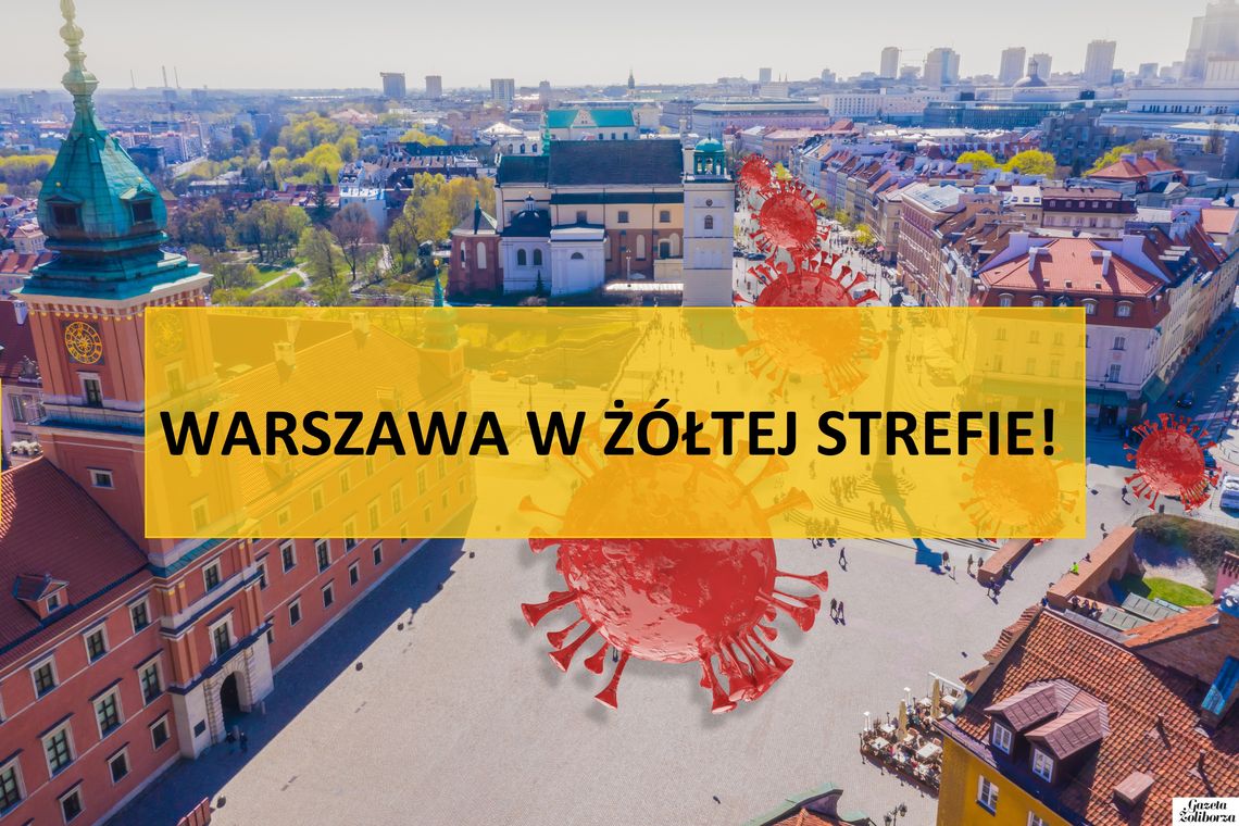 Od soboty wraca obowiązek zasłaniania ust i nosa w przestrzeni publicznej. Warszawa w żółtej strefie