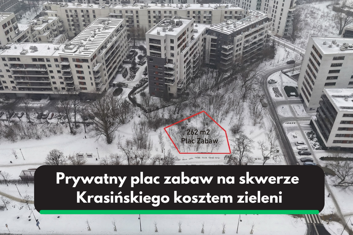 Prywatny plac zabaw zamiast zieleni? Mieszkańcy mówią: dość Prywatny plac zabaw zamiast zieleni? Mieszkańcy mówią: dość