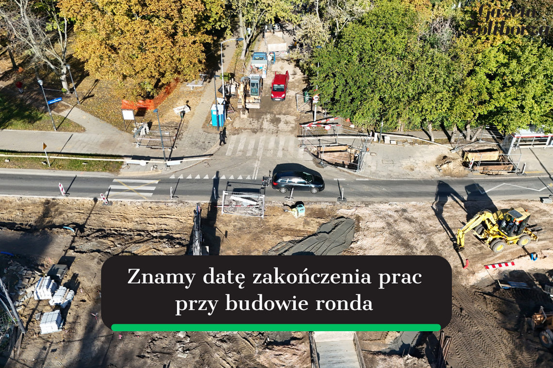 Rondo na skrzyżowaniu Krasińskiego i Przasnyskiej. Znamy datę zakończenia prac