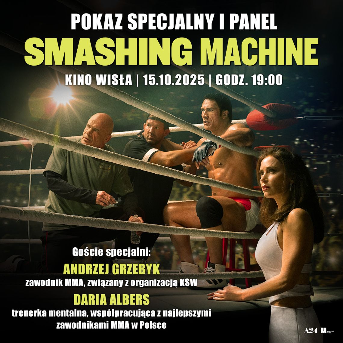 Siła, słabość i walka o siebie – przedpremierowy pokaz filmu „Smashing Machine”