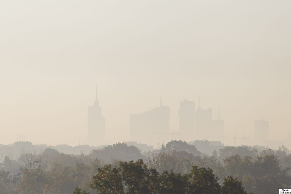 Warszawa w ścisłej czołówce miast zanieczyszczonych smogiem