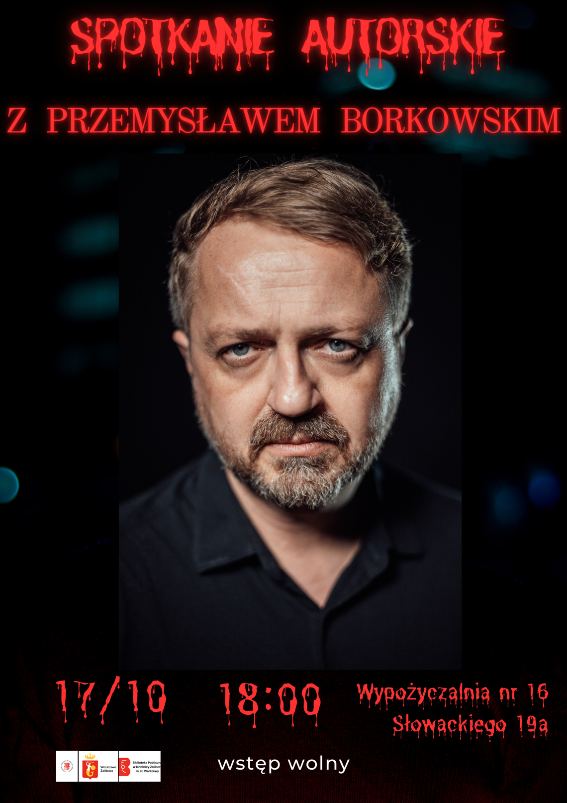 Wieczór z tajemnicą i humorem – spotkanie autorskie z Przemysławem Borkowskim