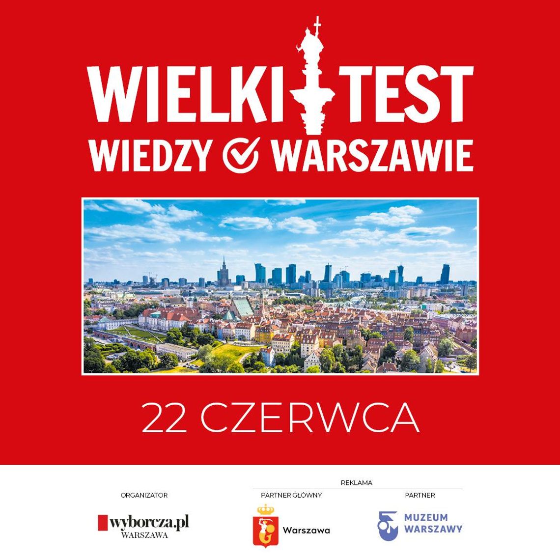 Wielki Test Wiedzy o Warszawie - ruszają zgłoszenia