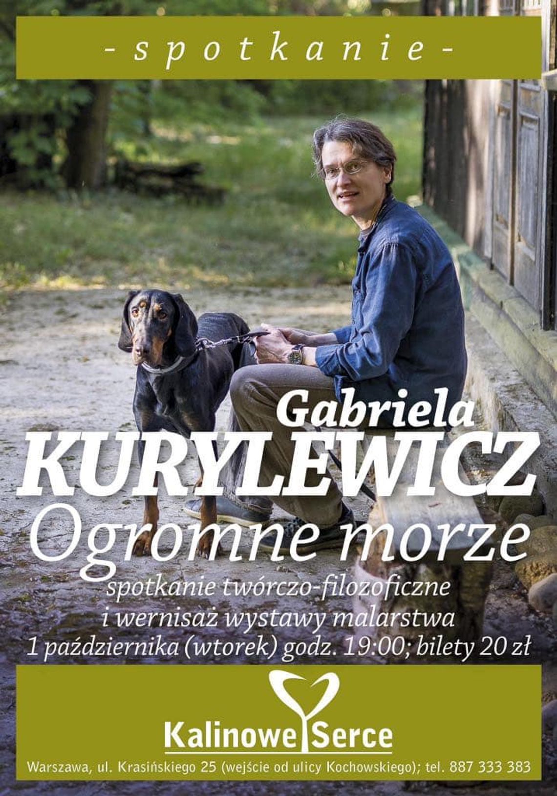 Gabriela Kurylewicz „Ogromne morze” – wieczór twórczy Gabriela Kurylewicz „Ogromne morze” – wieczór twórczy