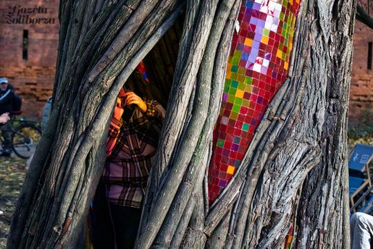 Rzeźba "Wierzba" Jana Sajdaka - wielkie otwarcie 