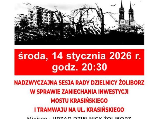 Mieszkańcy sprzeciwiają się budowie Mostu Krasińskiego. Zamiast tramwaju proponują metro